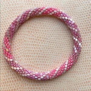 Beaded Bracelet in Pink